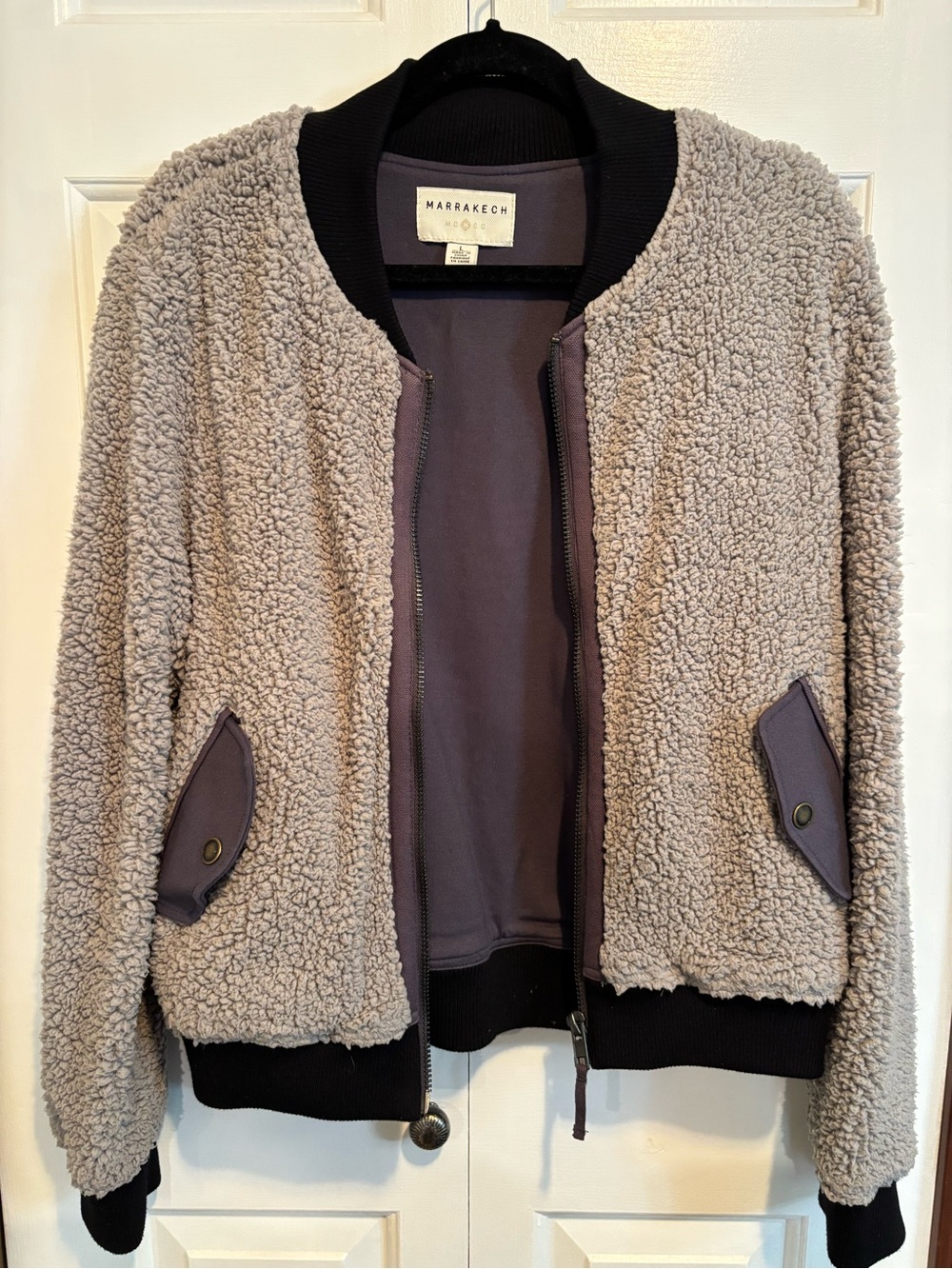 Anthropologie Marrakech Cozy Sherpa Bomber Jacket